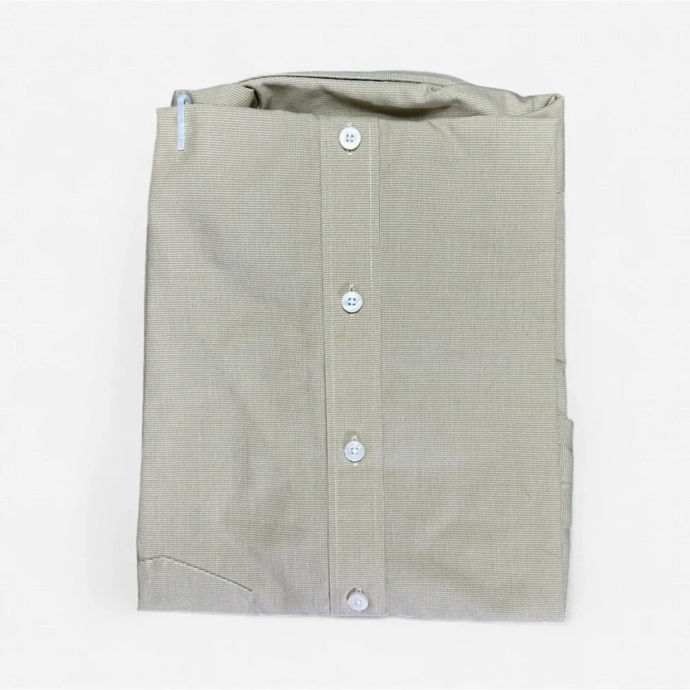 UNTUCKit Cadetto Tan Wrinkle Free Slim Fit Button Down Shirt Mens Medium - Picture 3 of 4